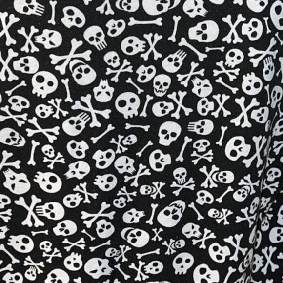 Lularoe black and white skull and crossbones top! - Picture 4 of 8